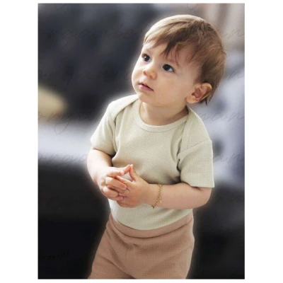 Biorganic Waffle Smile Baby Langarmshirt & Hose