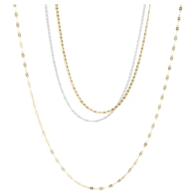 Bound Studios Damen vegan Das Elegante Halsketten-Set 18 Karat Vergoldet
