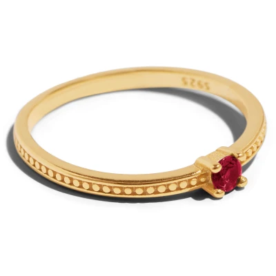 Bound Studios Damen vegan Der Emma Ring Gold Rot