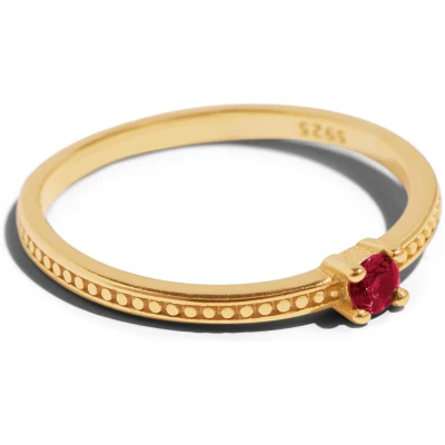 Bound Studios Damen vegan Der Emma Ring Gold Rot