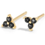 Bound Studios Damen vegan Der Sally Stud Massiv Gold Schwarz