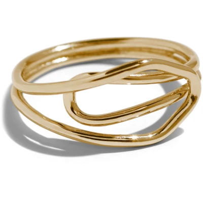 Bound Studios Damen vegan Ring Elba Vergoldet 18k Gold