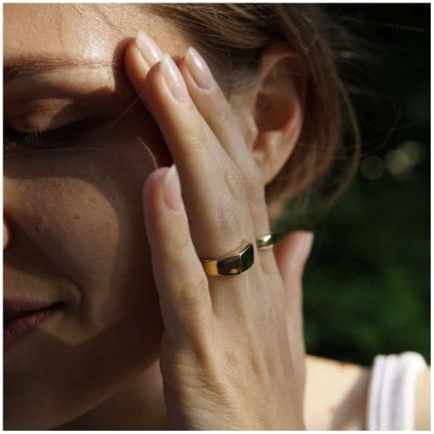 Bound Studios Damen vegan Ring The Spencer Gold