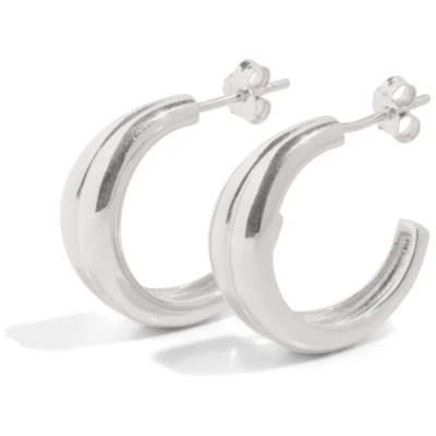 Bound Studios Damen vegan The Harlow Hoop Medium Sterling Silber