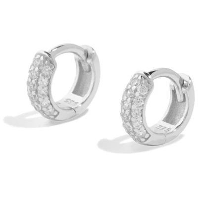 Bound Studios THE AURORA MINI HUGGIE HOOP - sterling silver