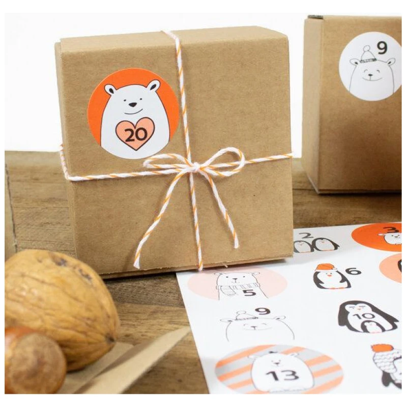 Bow & Hummingbird Adventskalender Set mit Boxen "Frostige Freunde"