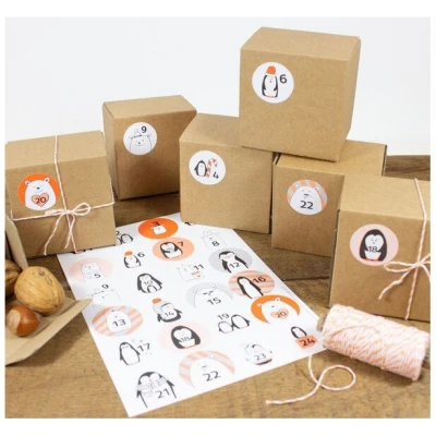 Bow & Hummingbird Adventskalender Set mit Boxen "Frostige Freunde"
