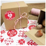 Bow & Hummingbird Adventskalender Set mit Boxen "Rot/Weiß"