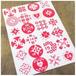 Bow & Hummingbird Adventskalender Set mit Boxen "Rot/Weiß"