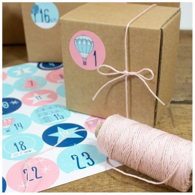 Bow & Hummingbird Adventskalender Set mit Boxen "Winter Wonder"