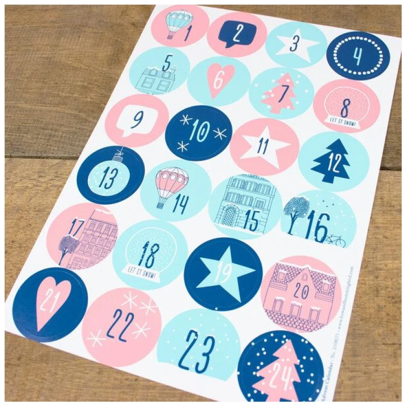 Bow & Hummingbird Adventskalender Set mit Boxen "Winter Wonder"