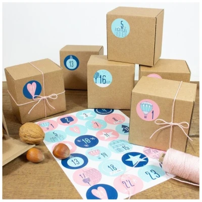 Bow & Hummingbird Adventskalender Set mit Boxen "Winter Wonder"