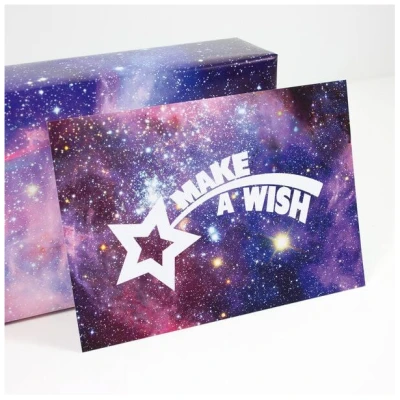 Bow & Hummingbird Postkarte "Make a wish"