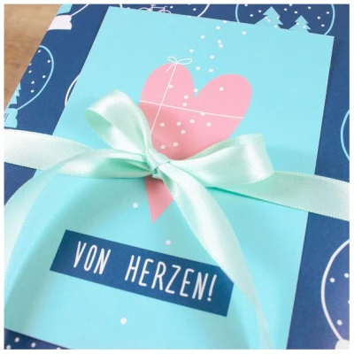 Bow & Hummingbird Postkarte Von Herzen