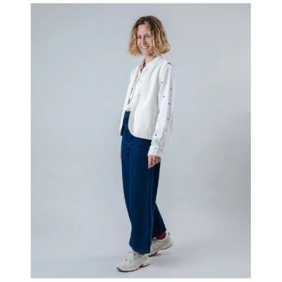 Brava Fabrics Corduroy Plissiertes Weste Ecru