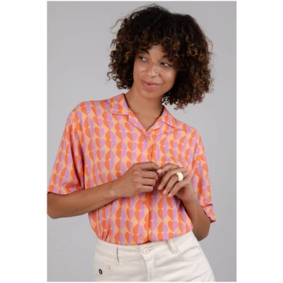 Brava Fabrics Damen vegan Bluse Gummie Aloha Coral