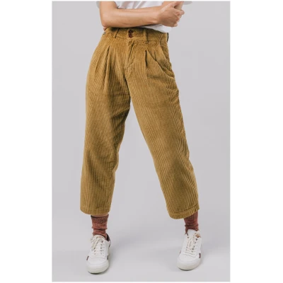 Brava Fabrics Damen vegan Hose Cord Camel