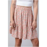 Brava Fabrics Damen vegan Kurzer Rock Cherry Print Sand