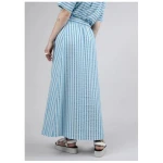 Brava Fabrics Gestreifter langer Rock Blau