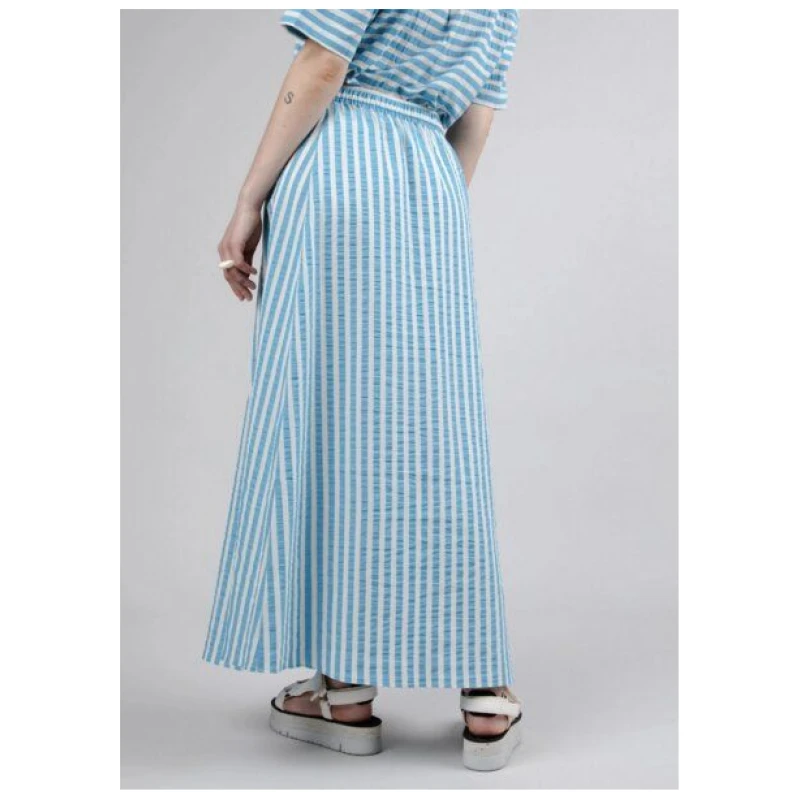 Brava Fabrics Gestreifter langer Rock Blau