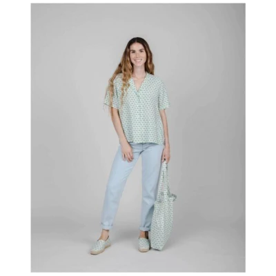 Brava Fabrics Guapa Aloha Bluse White