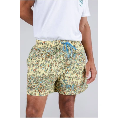 Brava Fabrics Herren vegan Badeshorts Wo Ist Wally Gelb