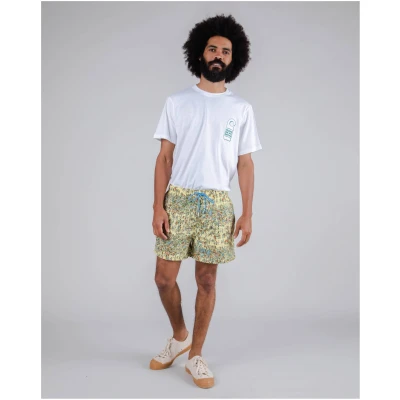 Brava Fabrics Herren vegan Badeshorts Wo Ist Wally Gelb