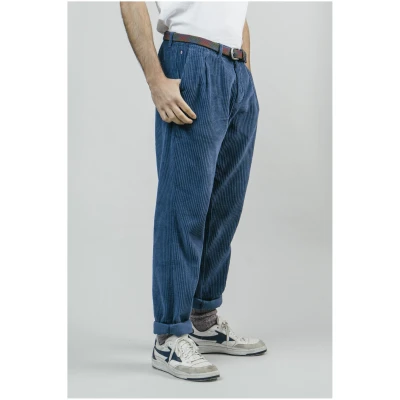Brava Fabrics Herren vegan Hose Cord Indigo