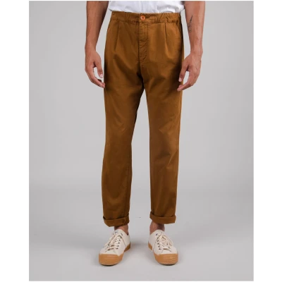 Brava Fabrics Herren vegan Komfort Chino Hose Braun