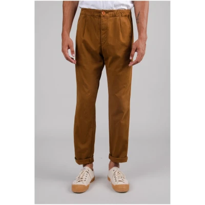 Brava Fabrics Herren vegan Komfort Chino Hose Braun