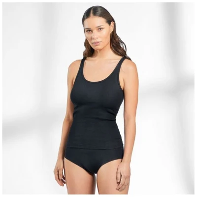 Bread & Boxers Geripptes Damen Tank Top - "WMN TANK RIBBED" Ribbed - Biobaumwolle mit Elasthan - GOTS