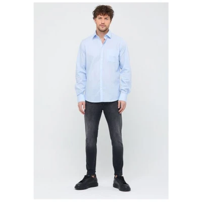 Bruno Barella Herren Classic Business Hemd aus Bio-Baumwolle