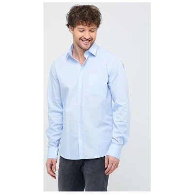 Bruno Barella Herren Classic Business Hemd aus Bio-Baumwolle