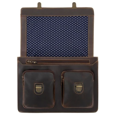 Buckle & Seam Leder Aktentasche Nevada