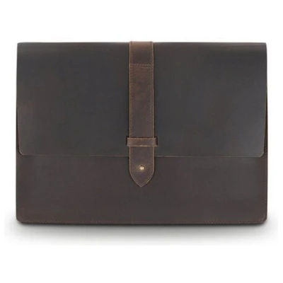 Buckle & Seam Leder Laptop Sleeve Aspen 15 Zoll