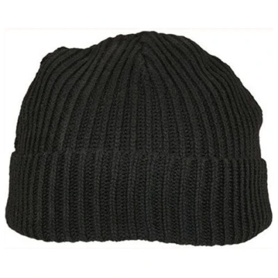 Build Your Brand Fisherman Strick-Mütze Docker Beanie Recycelter Polyester Fischermütze Seemannsmütze