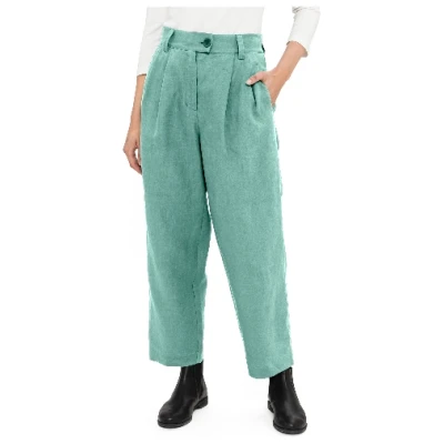Bundfaltenhose aus reinem Leinen, bergsee 36