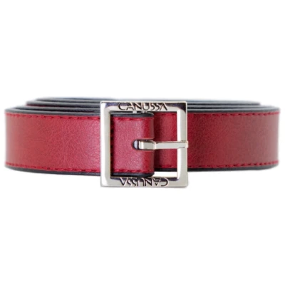 CANUSSA Damen vegan Go Belt Reversible Schwarz/Rot