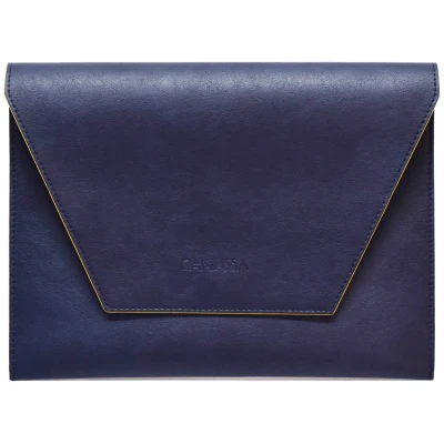 CANUSSA Herren vegan Laptop-Hülle Protect Blau & Gelb