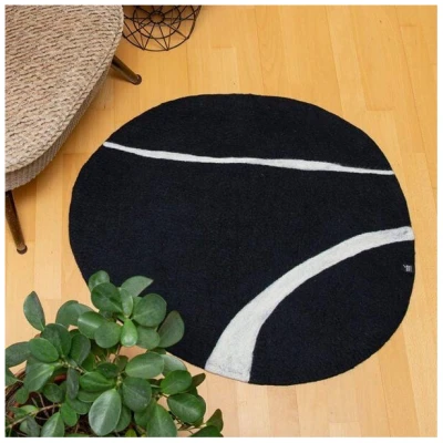 CONTIGO Fairtrade Teppich STONE M, Wollfilz Mulesing frei