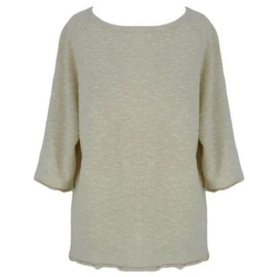 CON_STANT Pullover 1/2-Arm 50% Baumwolle (kbA), 33% Leinen, 17% Seide (peacesilk)