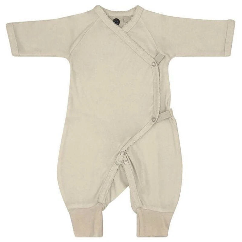 Caico Cotton Baby Strampler 100%BioBaumwolle/GOTS/Girl/Beige