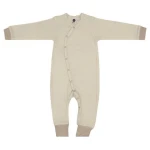 Caico Cotton Baby Strampler Overall 100% BioBaumwolle GOTS Girl Beige