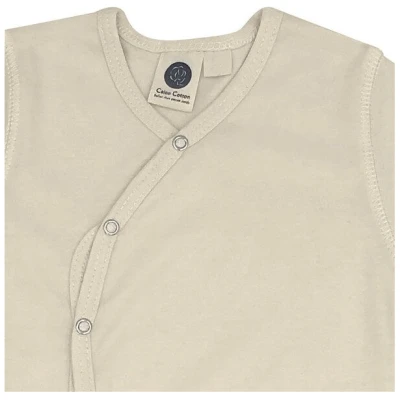 Caico Cotton Baby Strampler Overall 100% BioBaumwolle GOTS Unisex Beige