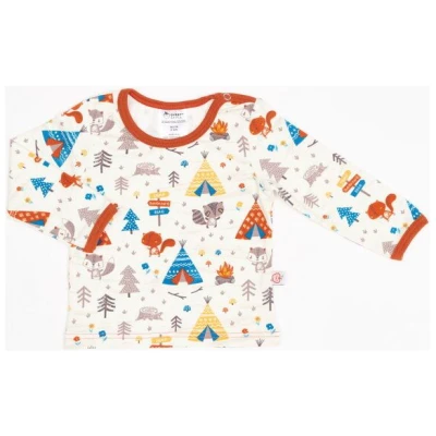 Cheeky Apple Bio Baby-Langarmshirt "Abenteuercamp"