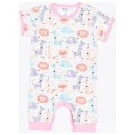 Cheeky Apple Kurzarm-Strampler "Mini Jungle Rose" aus Bio-Baumwolle