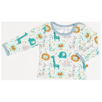 Cheeky Apple Langarm Baby-Shirt aus Bio-Baumwolle "Mini Jungle"