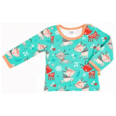 Cheeky Apple Langarm Baby-Shirt aus Bio-Baumwolle "Winterreh"