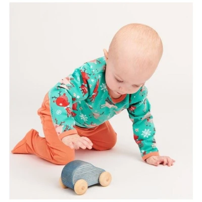 Cheeky Apple Langarm Baby-Shirt aus Bio-Baumwolle "Winterreh"