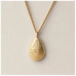 ChristinaPauls Slow jewellery Amia Tropfen Kette in Gold und Silber